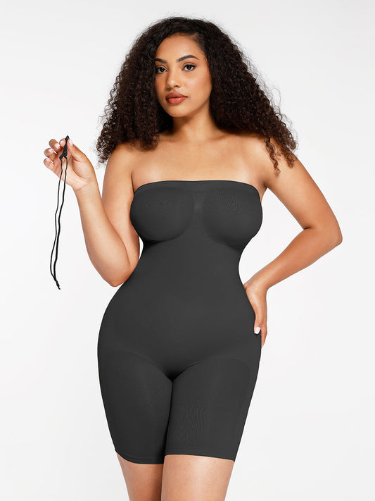 CurvedByOshun® Seamless Sculpt Strapless Butt Lifting Tummy Control Shapewear