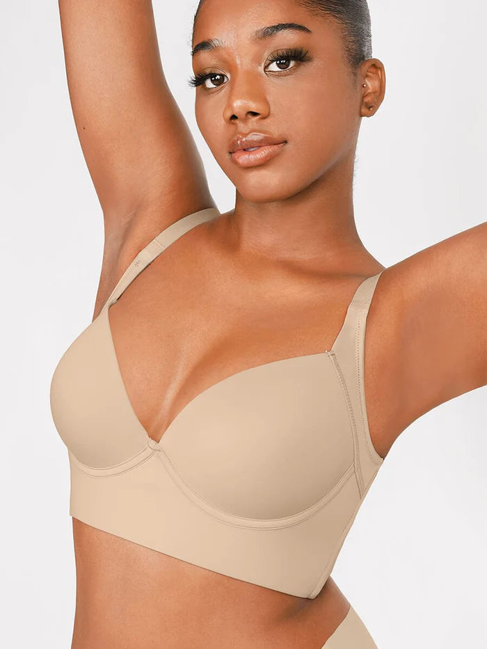 CurvedByOshun® Fashion Deep Cup Bra