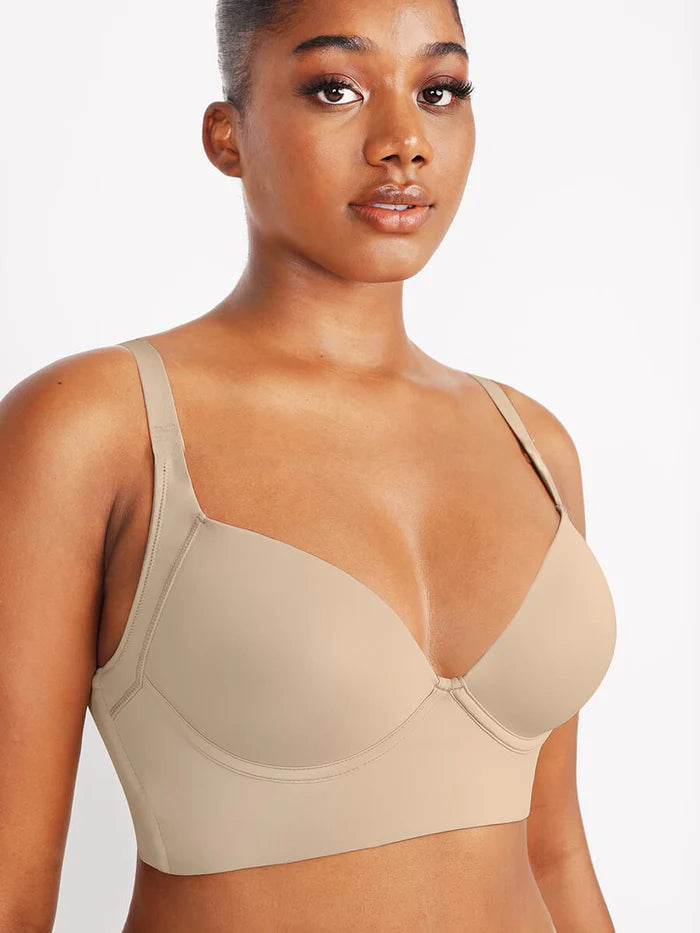 CurvedByOshun® Fashion Deep Cup Bra