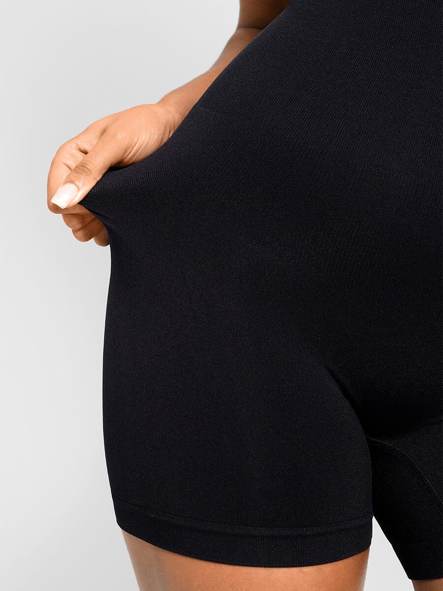 CurvedByOshun® Round Neck Seamless Sexy U Back Shapewear  with Removable Cups