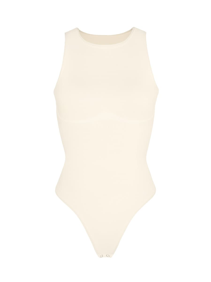 CurvedByOshun® 🌿 Eco-friendly Seamless Outer Crew Thong Bodysuit