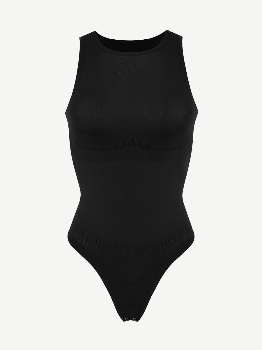 CurvedByOshun® 🌿 Eco-friendly Seamless Outer Crew Thong Bodysuit