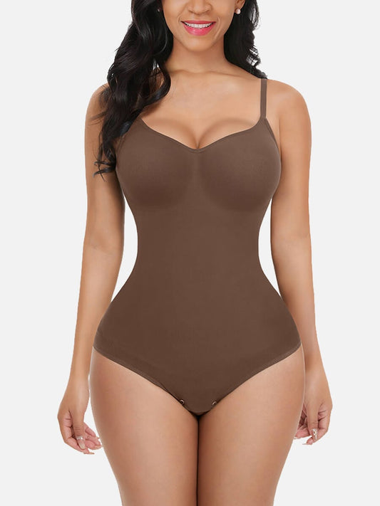 CurvedByOshun® Seamless Sculpt Tighten The Abdomen One-piece Shapewear Briefs