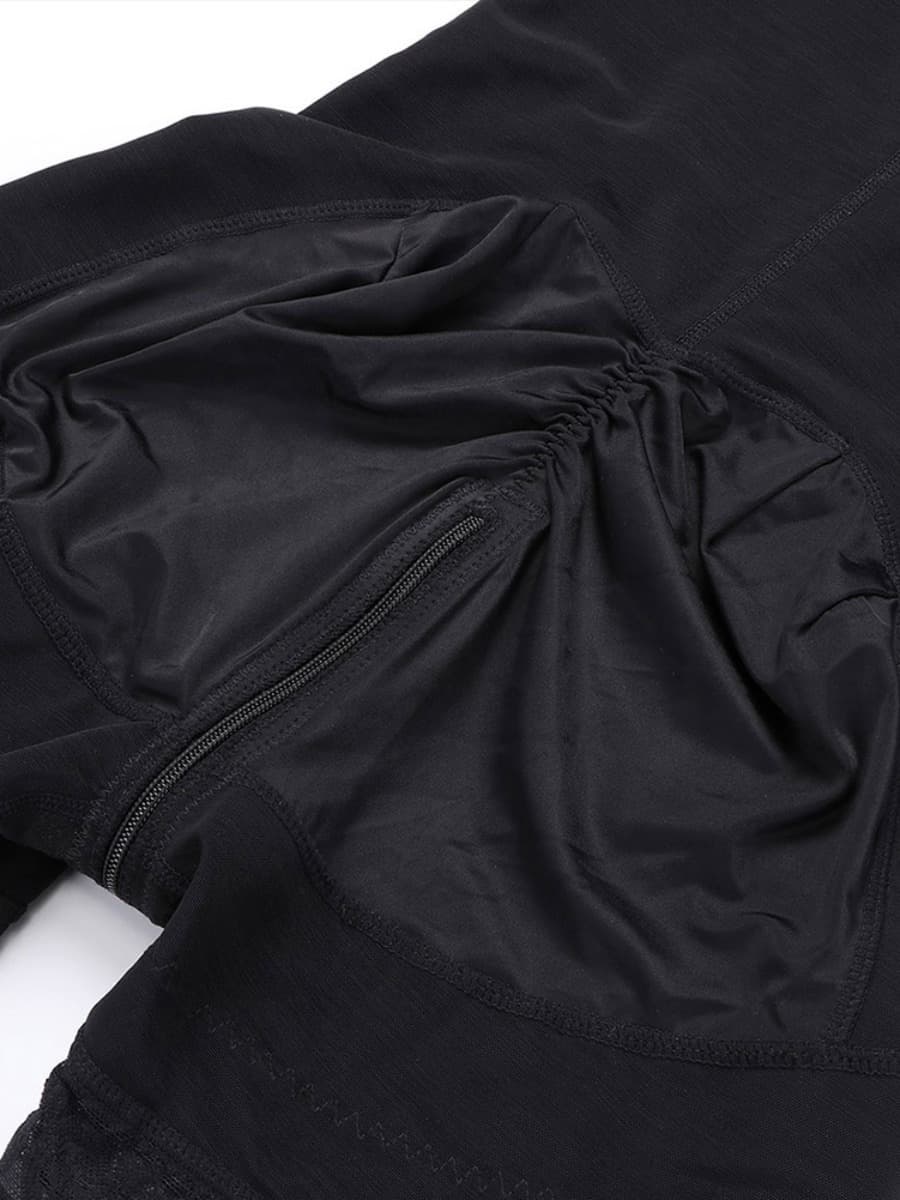 CurvedByOshun® Detachable Straps Full Body Shaper Zipper Fajas Abdominal Control